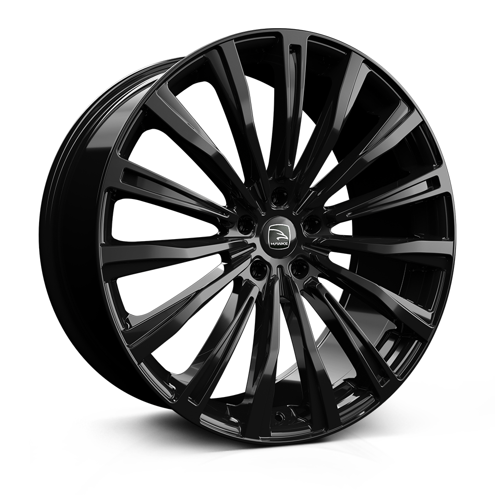 4 x Hawke Wheels Chayton Black & 4 x 275/40R20 106Y XL AVON ZX7