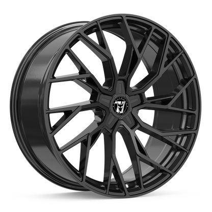Wheel & Tyres Package( Wolfrace 71 Voodoo Black Edition Gloss Raven Black + 255/35R20 RUNWAY 926 97W XL )