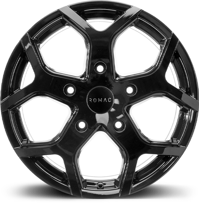 4 x ROMAC COBRA GLOSS BLACK & 4 x 225/60R16 102W XL GOODYEAR VECTOR 4SEASONS GEN2