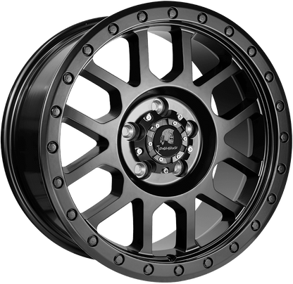 4 x Tomahawk Kato Satin Black & 4 x 235/55R17 103H XL CONTINENTAL CONTIECOCONTACT 5