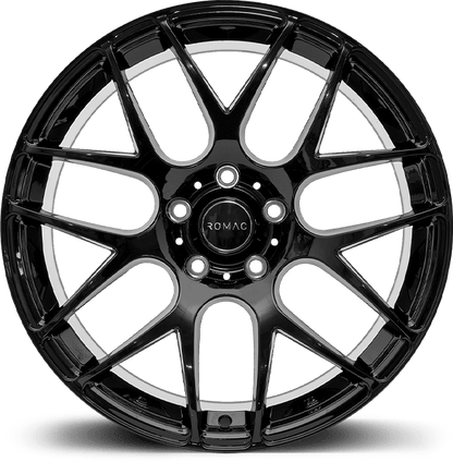 4 x ROMAC Radium Gloss Black & 4 x 225/40ZR18 92W XL WESTLAKE Z-107 ZUPERECO