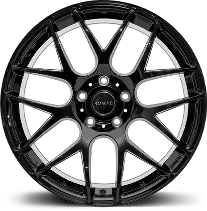 FRONT Wheel & Tyres Package( ROMAC RADIUM GLOSS BLACK + 225/35ZR19 FALKEN FK520 88Y XL )
