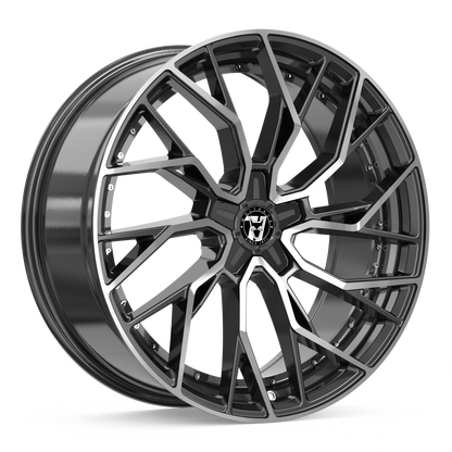 Wheel & Tyres Package( Wolfrace 71 Voodoo CUSTOM Gloss Raven Black Polished + 275/40R22 FALKEN FK510SUV 107YXL )