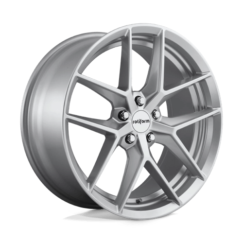 4 x Rotiform 1PC R133 FLG GLOSS SILVER & 4 x 225/40R18 92Y XL GOODYEAR FP EAGLE F1 ASYMMETRIC 6 AO
