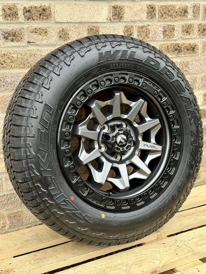 17" Volkswagen Transporter Fuel Covert Matt Grey Alloy Wheels and Tyres