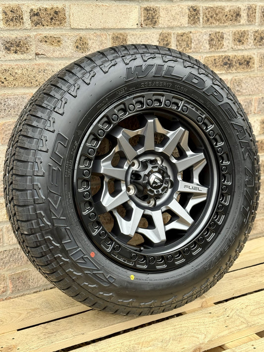 17" Volkswagen Transporter Fuel Covert Matt Grey Alloy Wheels and Tyres