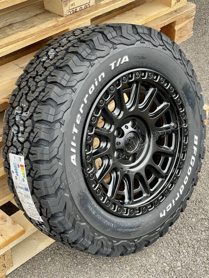 17" Volkswagen Crafter MAN TGE Fuel Cycle Matt Black Alloys and BFG KO2 Tyres