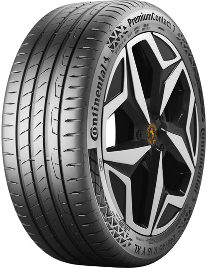 4 x AXE EX35 SATIN BLACK & 4 x 235/50R18 101Y XL CONTINENTAL FR CONTIPREMIUMCONTACT 7