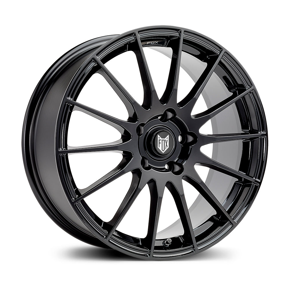4 x FOX FX004 GLOSS BLACK & 4 x 205/45R17 88V XL AVON AS7 ALL SEASON
