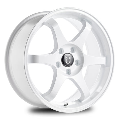 4 x FOX PF5 GLOSS WHITE & 4 x 205/45R17 88W XL CONTINENTAL FR ALLSEASONCONTACT 2
