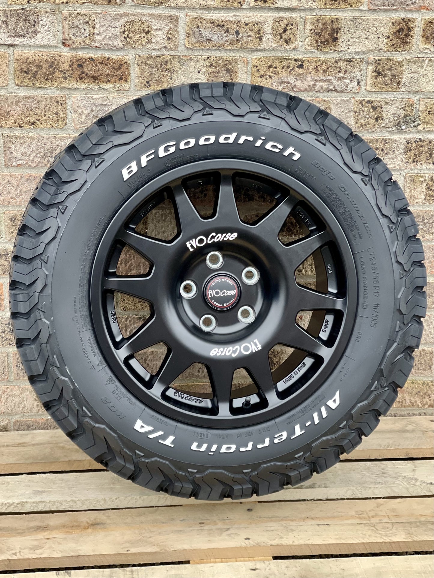 17" Volkswagen Crafter MAN TGE Evo Corse Dakar Zero Matt Black Alloy Wheels and Tyres