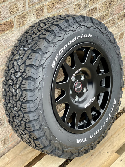 17" Volkswagen Crafter MAN TGE Evo Corse Dakar Zero Matt Black Alloy Wheels and Tyres