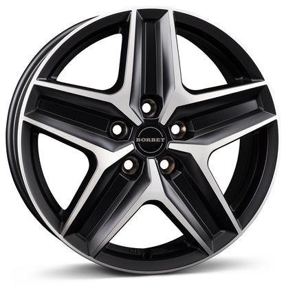 4 x Borbet CWZ black polished matt & 4 x 255/55R18 109V XL BRIDGESTONE TURANZA ALL SEASON 6 ENLITEN