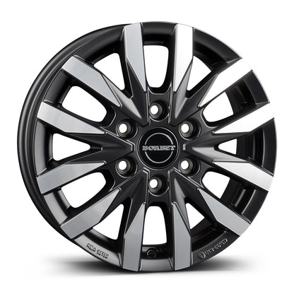 Wheel & Tyres Package( Borbet CW6 black polished matt + 235/65R16C FALKEN VAN01 121/119R )