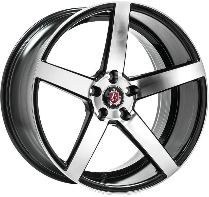 4 x AXE EX18 BLACK & POLISHED & 4 x 235/35ZR19 91W XL AUTOGREEN SUPERSPORT CHASER SSC5