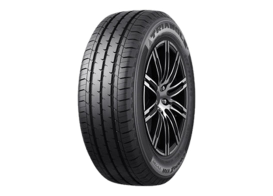 4 x ROMAC STEALTH GLOSS BLACK & 4 x TRIANG 205/65R16C 107T TV701 CXVAN
