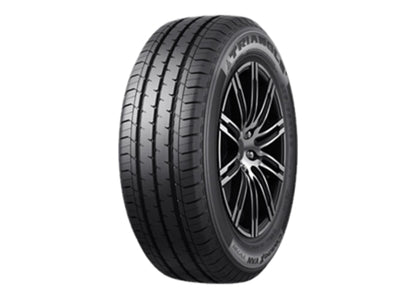 4 x ROMAC STEALTH GLOSS BLACK & 4 x TRIANG 205/65R16C 107T TV701 CXVAN