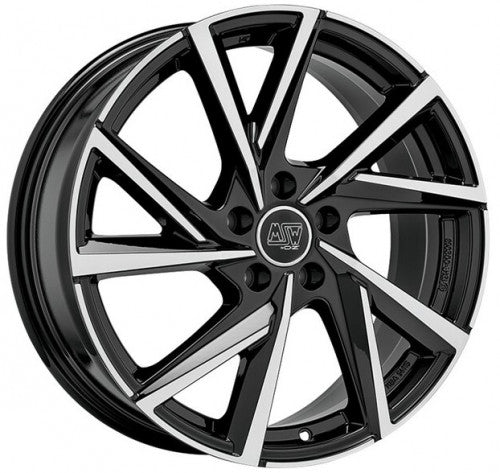 4 x MSW MSW 80-5 GLOSS BLACK FULL POLISHED & 4 x 225/35ZR19 88Y XL DYNAMO STREET-H MU02