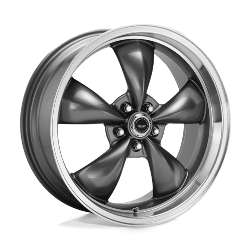 4 x American Racing AR105 TORQ THRUST M ANTHRACITE W/ MACHINED LIP