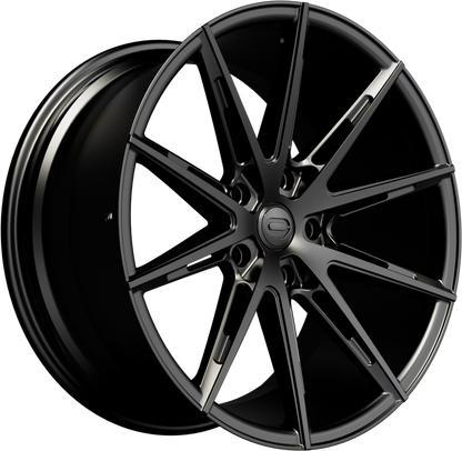 FRONT Wheel & Tyres Package( C9 Wheels Chronos Matt Black + 245/40R19 HK VENS1E3E 98YXL BM )