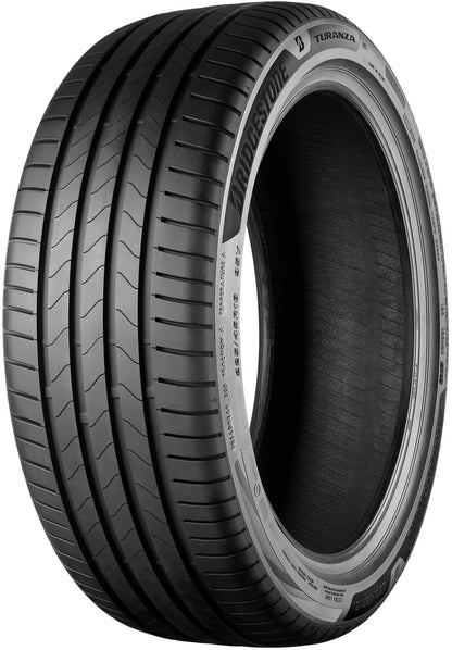 4 x FOX WX5 BLACK POLISH & 4 x 225/40R18 92Y XL BRIDGESTONE TURANZA 6 ENLITEN