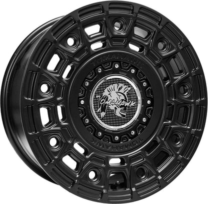 4 x Tomahawk Yakama Satin Black / Dark Tint & 4 x 245/45R17 MI CROSSCLIMATE2 99YXL