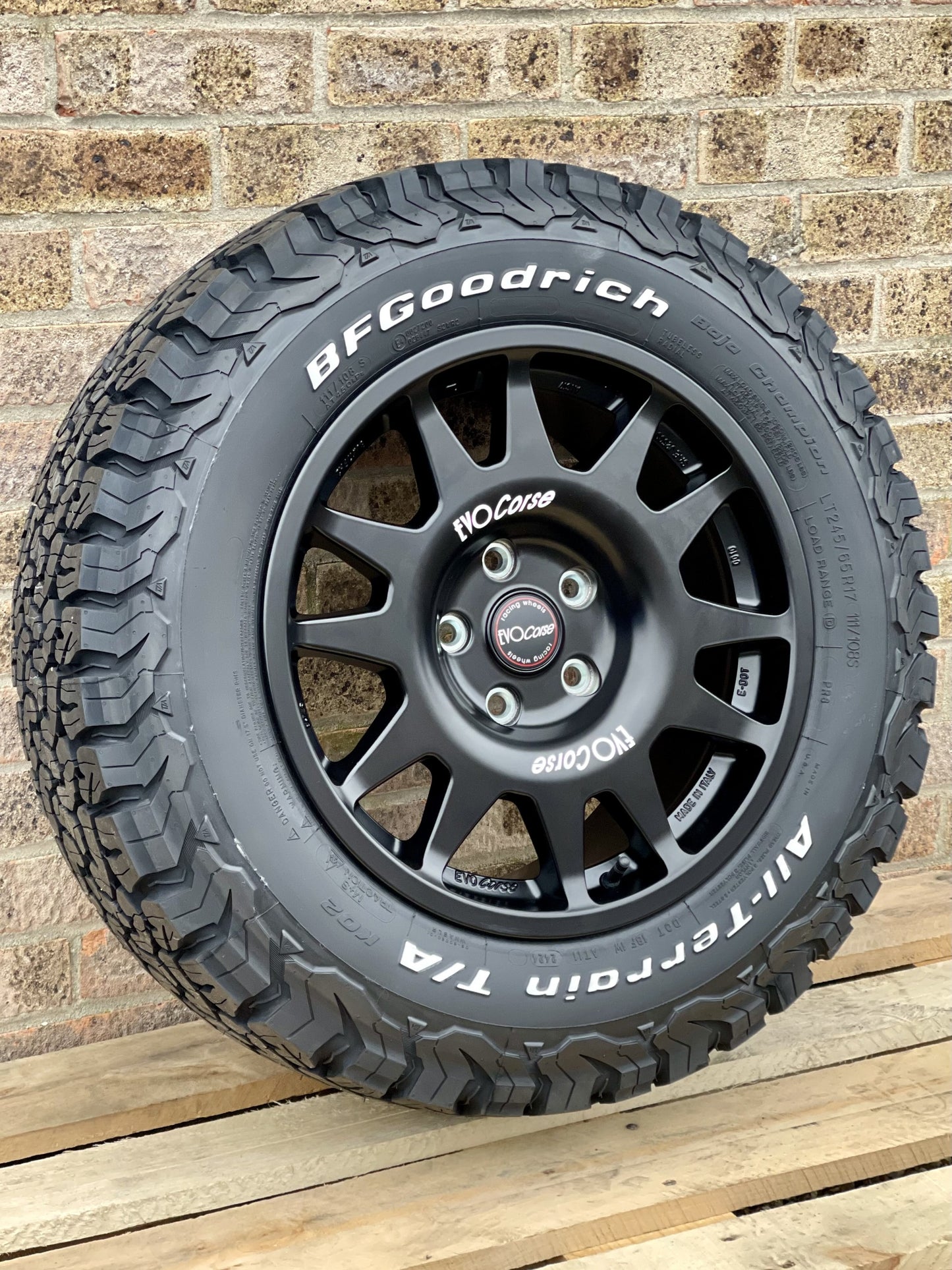 17" Volkswagen Crafter MAN TGE Evo Corse Dakar Zero Matt Black Alloy Wheels and Tyres
