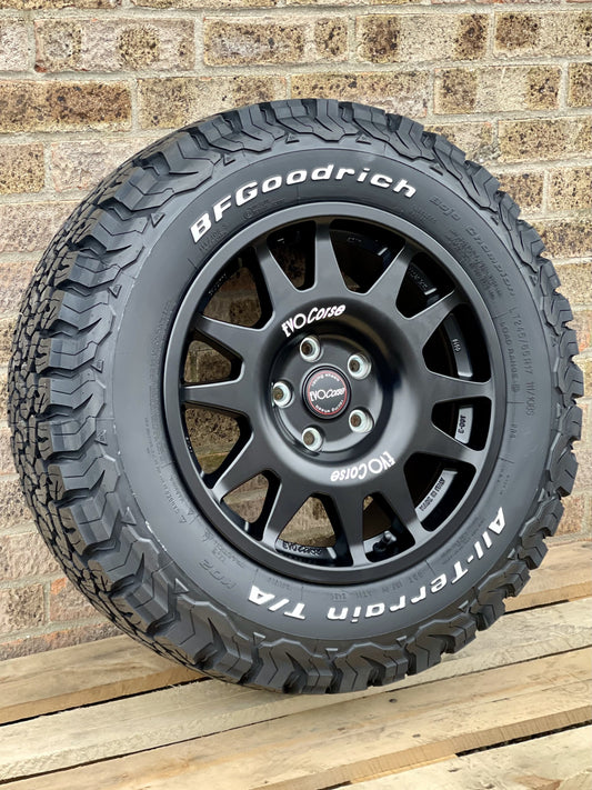 17" Volkswagen Crafter MAN TGE Evo Corse Dakar Zero Matt Black Alloy Wheels and Tyres