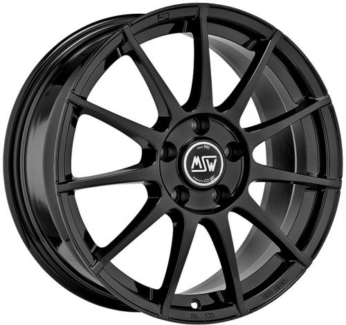 4 x MSW MSW 85 GLOSS BLACK & 4 x 195/45R16 84V XL CONTINENTAL FR ALLSEASONCONTACT 2