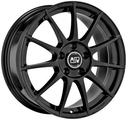 4 x MSW MSW 85 GLOSS BLACK & 4 x 195/45R16 84V XL CONTINENTAL FR ALLSEASONCONTACT 2