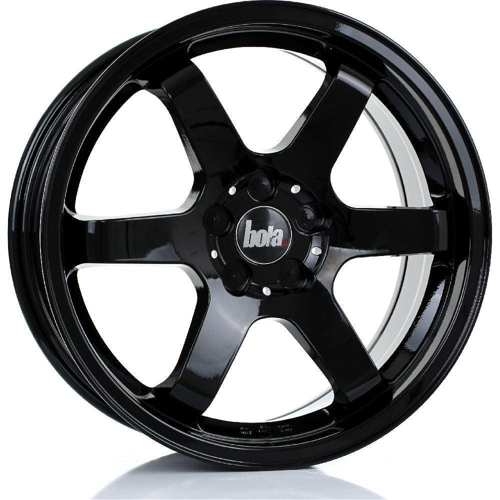 4 x BOLA B1 GLOSS BLACK & 4 x 225/55R17 101Y XL HANKOOK VENTUS S1 EVO 3 K127 *