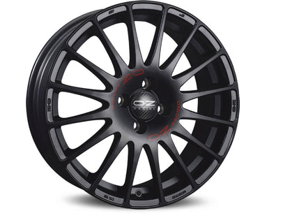 Wheel & Tyres Package( OZ Racing SUPERTURISMO GT MATT BLACK RED LETTERING + 195/45R17 YOKO ADV FLEVA V701 85WXL )