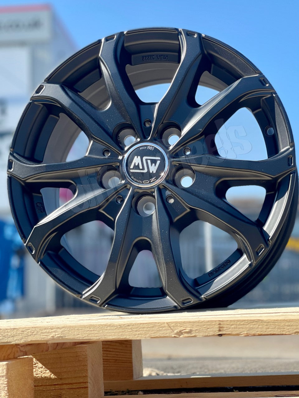 17" Fiat Ducato Peugeot Boxer Citroen Relay MSW 48 Matt Black Alloy Wheels