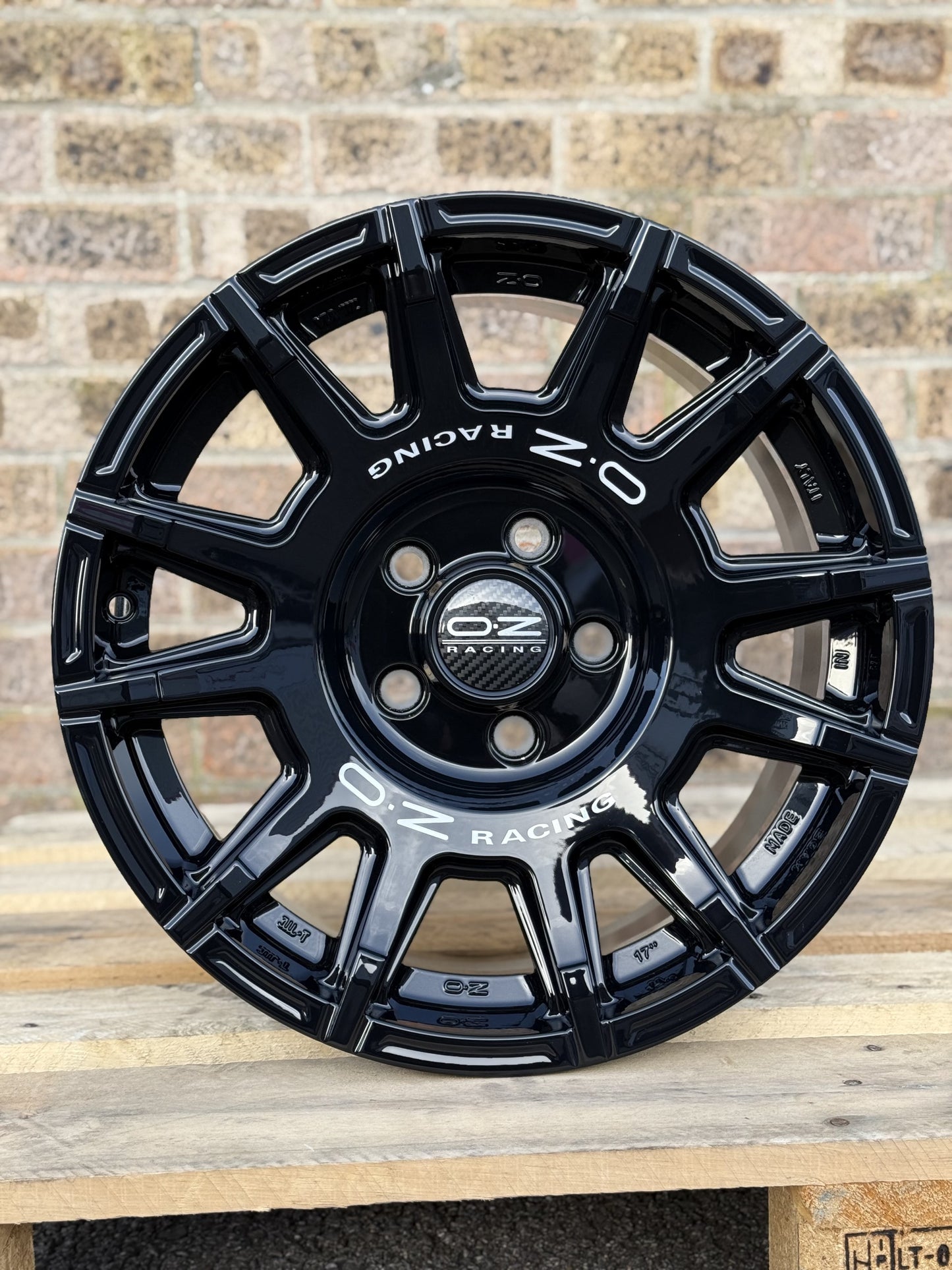 17" Volkswagen Transporter OZ Rally Legend Gloss Black Alloy Wheels
