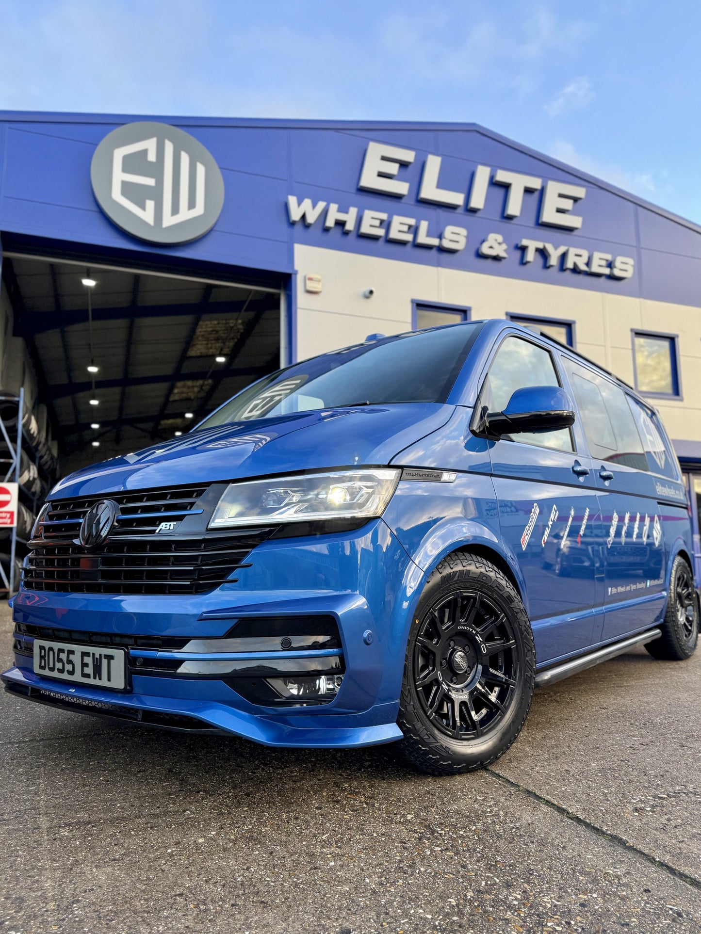 17" Volkswagen Transporter OZ Rally Legend Gloss Black Alloy Wheels