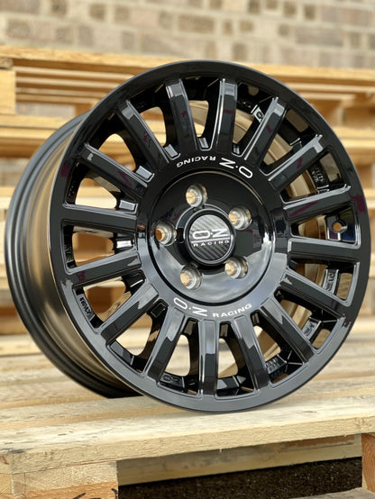 17" Volkswagen Crafter MAN TGE OZ Rally Raid Gloss Black Alloy Wheels