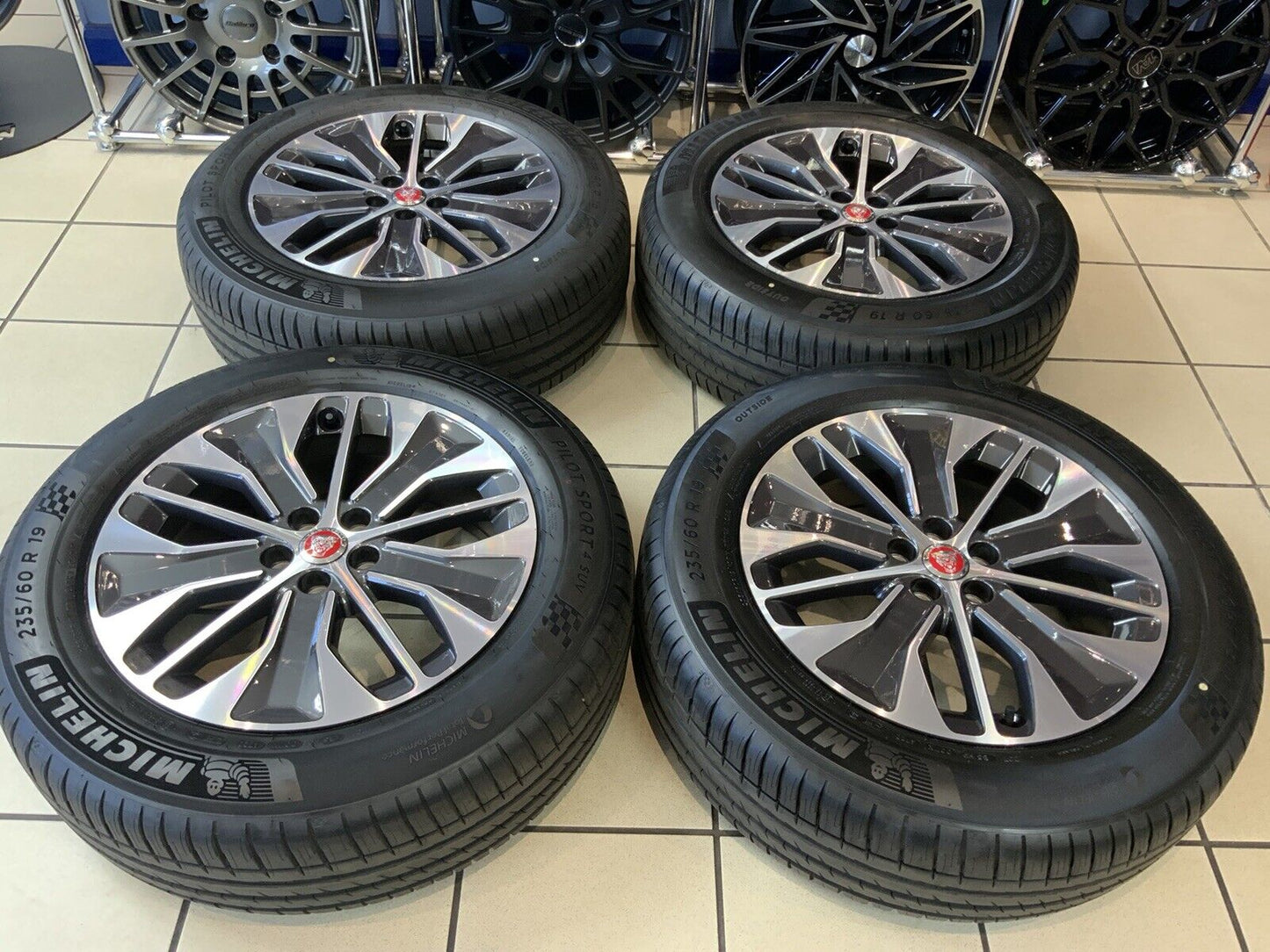 GENUINE JAGUAR I PACE  ALLOY WHEELS 19" STYLE 5055 & MICHELIN TYRES