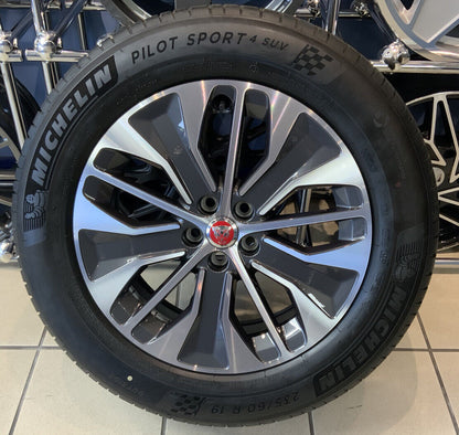 GENUINE JAGUAR I PACE  ALLOY WHEELS 19" STYLE 5055 & MICHELIN TYRES