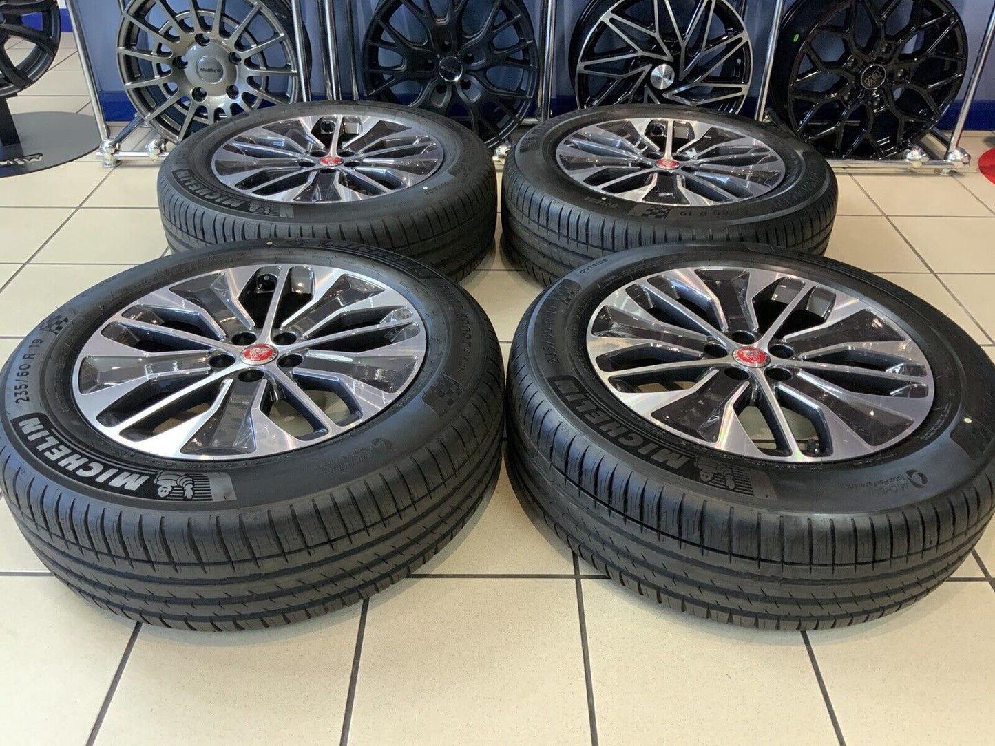 GENUINE JAGUAR I PACE  ALLOY WHEELS 19" STYLE 5055 & MICHELIN TYRES