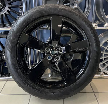 22" Genuine Land Rover Defender L663 style 5098 Gloss Black Wheel & Tyre Brand new )