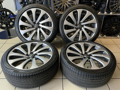 GENUINE RANGE ROVER  L460 23" STYLE 1079 ALLOY WHEELS & TYRES USED SET