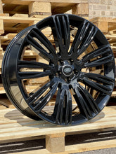 Load image into Gallery viewer, 22&quot; Genuine Range Rover Velar Style 9007 Gloss Black Alloy Wheel
