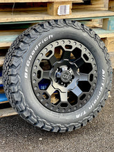 Load image into Gallery viewer, 17&quot; Volkswagen Transporter Black Rhino Warlord Midnight Black Alloy Wheels and BFG Tyres
