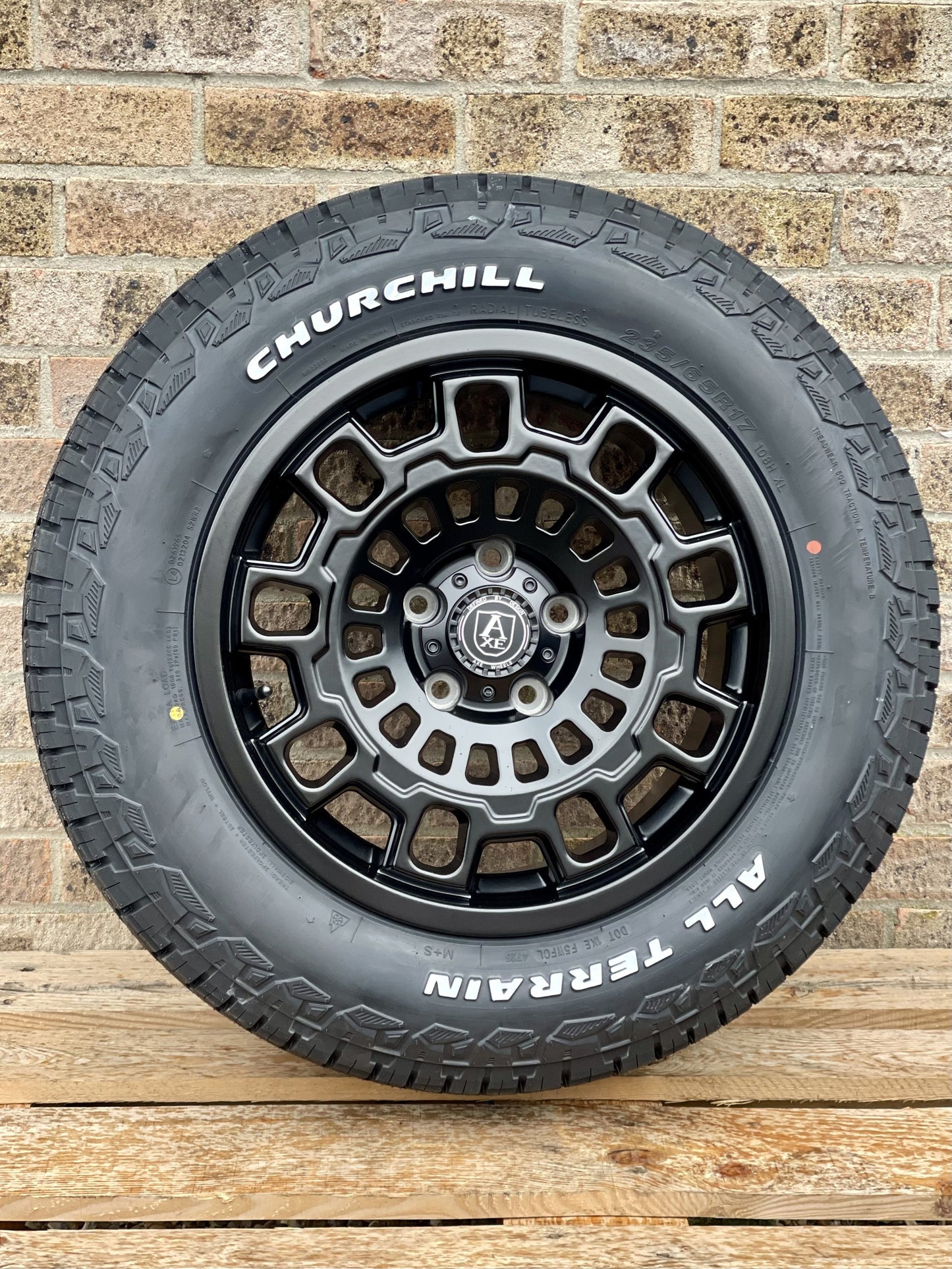 17" Volkswagen Transporter AXE EX38 Alloy Wheels and Churchill AT Tyres