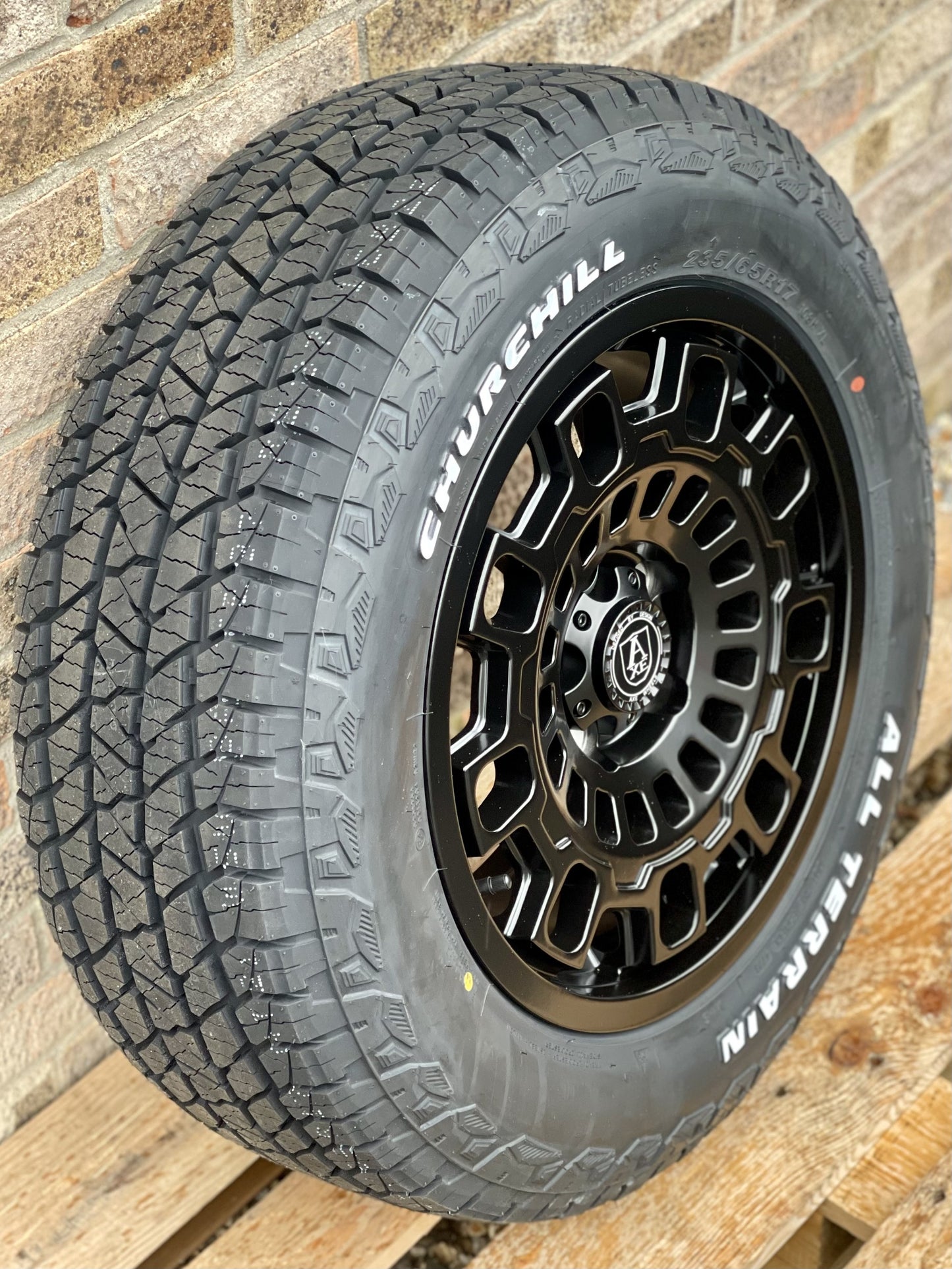 17" Volkswagen Transporter AXE EX38 Alloy Wheels and Churchill AT Tyres