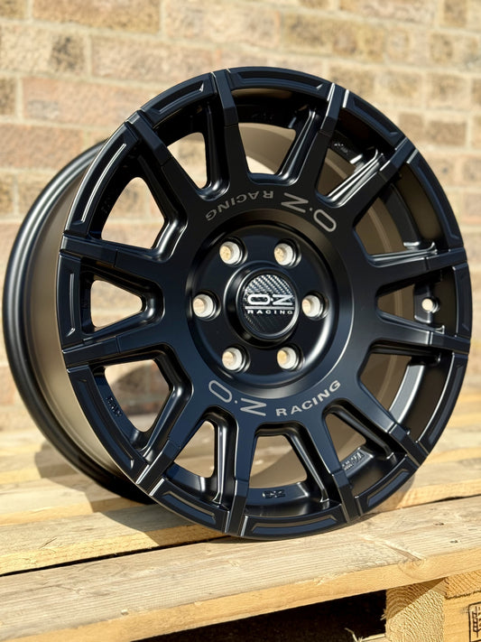 17" Volkswagen Crafter Merecedes Sprinter OZ Rally Legend Matt Black Alloy Wheels