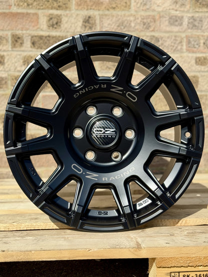17" Volkswagen Crafter Merecedes Sprinter OZ Rally Legend Matt Black Alloy Wheels