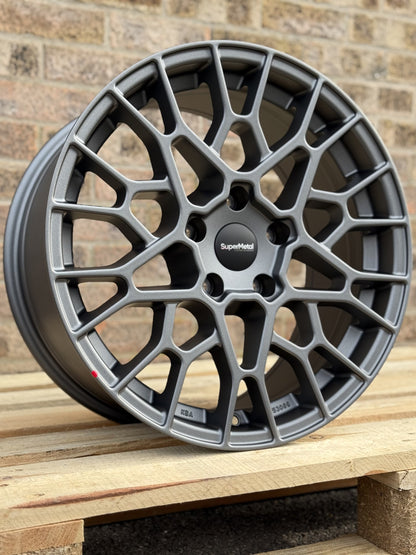 18" Volkswagen Transporter Supermetal Cell Anthracite Alloy Wheels