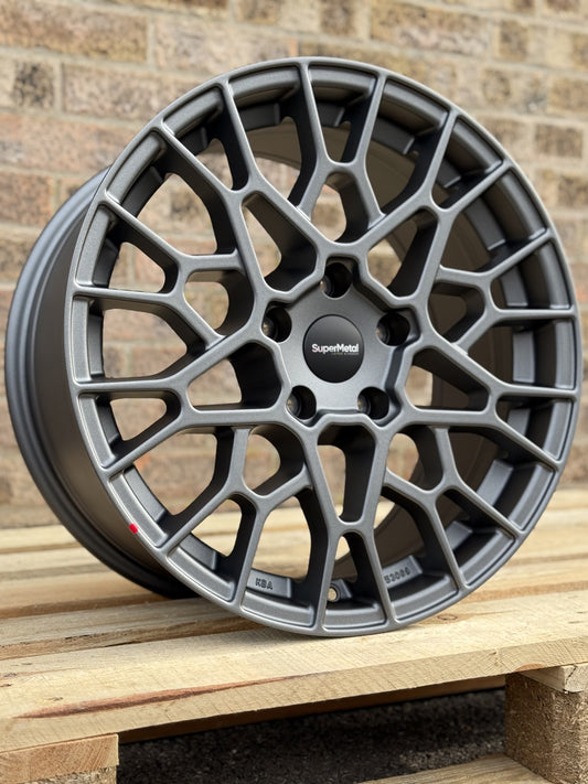 18" Volkswagen Transporter Supermetal Cell Anthracite Alloy Wheels
