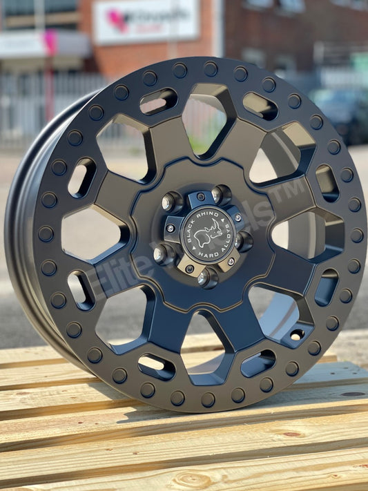 18" Volkswagen Transporter T5 T6 Black Rhino Warlord Gunmetal Alloy Wheels